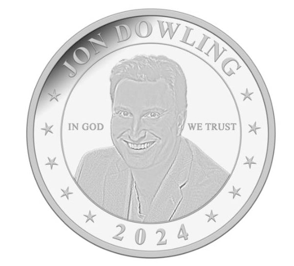 Jon Dowling Limited Edition One Ounce .999 Silver Coin 1 of 100 Rare